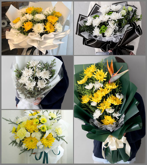 河南商丘虞城县城郊乡白事花束代送